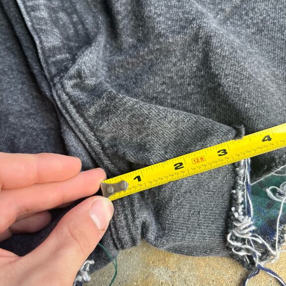 vintage 90s Womens 28" LL‎ BEAN blanket lined lee cutoff short shorts black - Picture 9 of 9